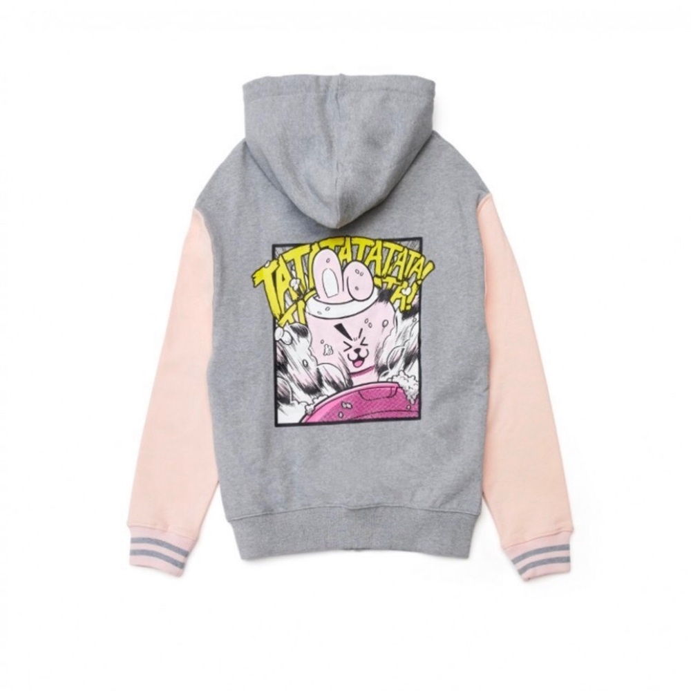BTS BT21 Cooky Zip Up Hoodie Jacket